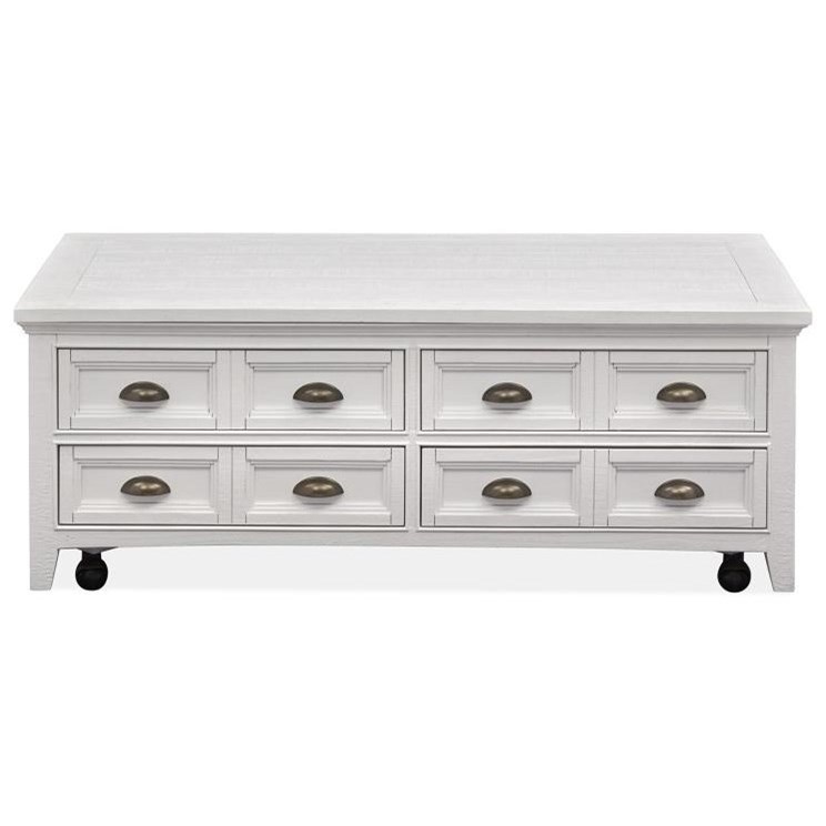 Lift Top Storage Cocktail Table w/ Casters